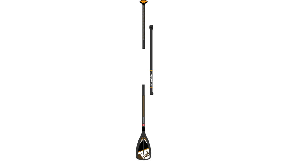 Carbon-Nylon River Vario 3pc Paddle-Black/Orange-Adjustable