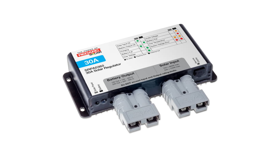 REDARC 30 Amp Solar Regulator, Anderson Connect, SRPA0360
