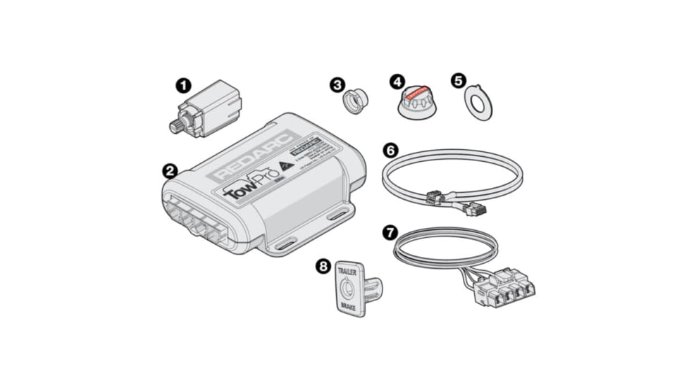 REDARC Elite V3 Electric Brake Controller, Tow-Pro, EBRH-ACCV3-NA