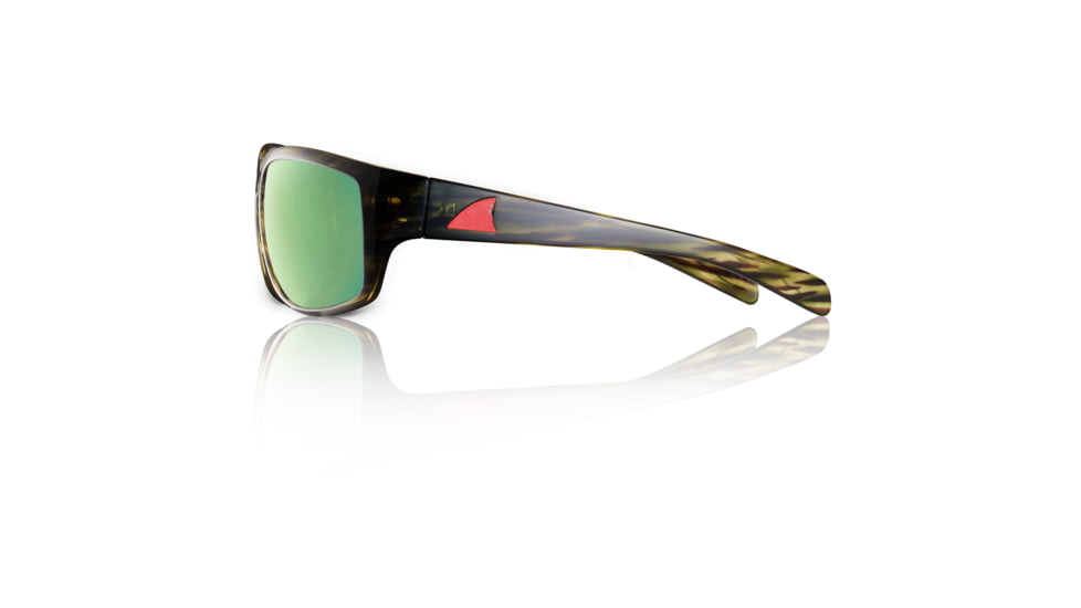 Redfin Polarized Amelia Sunglasses, Driftwood Frame, Seagrass Polarized Lens, One Size, 1509