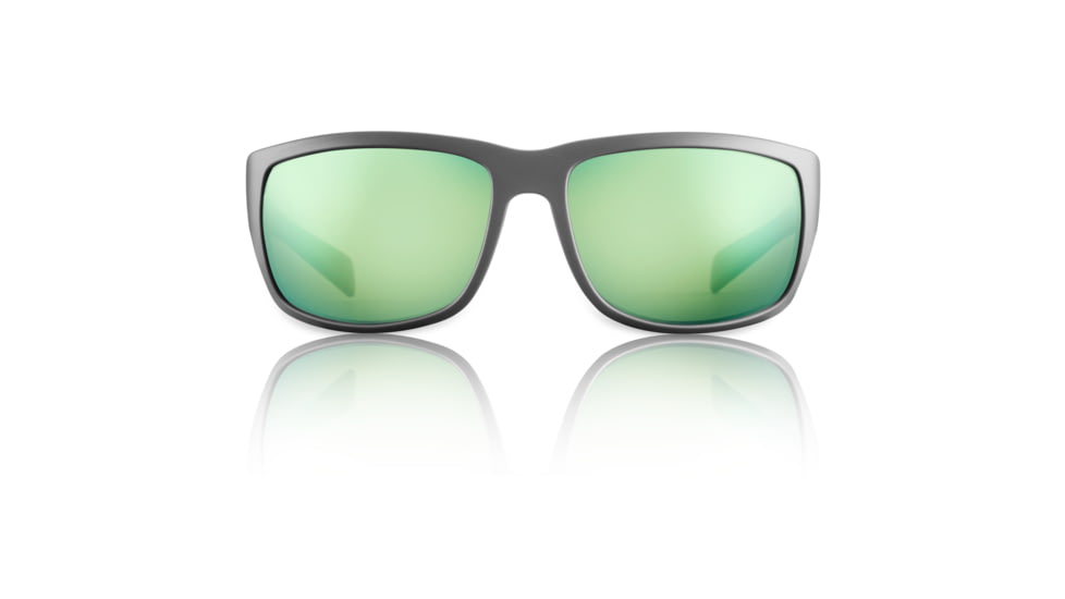 Redfin Polarized Amelia Sunglasses, Matte Gray Frame, Seagrass Polarized Lens, One Size, 1510