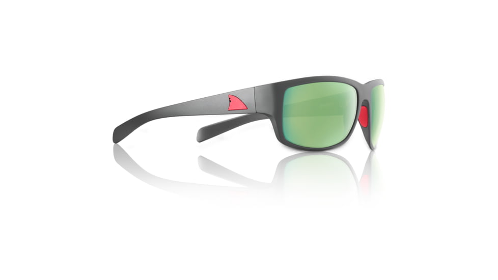 Redfin Polarized Amelia Sunglasses, Matte Gray Frame, Seagrass Polarized Lens, One Size, 1510