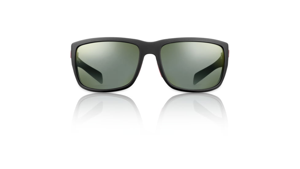 Redfin Polarized Amelia Sunglasses, MBlack Frame, Shallow Mirror Polarized Lens, One Size, 1503