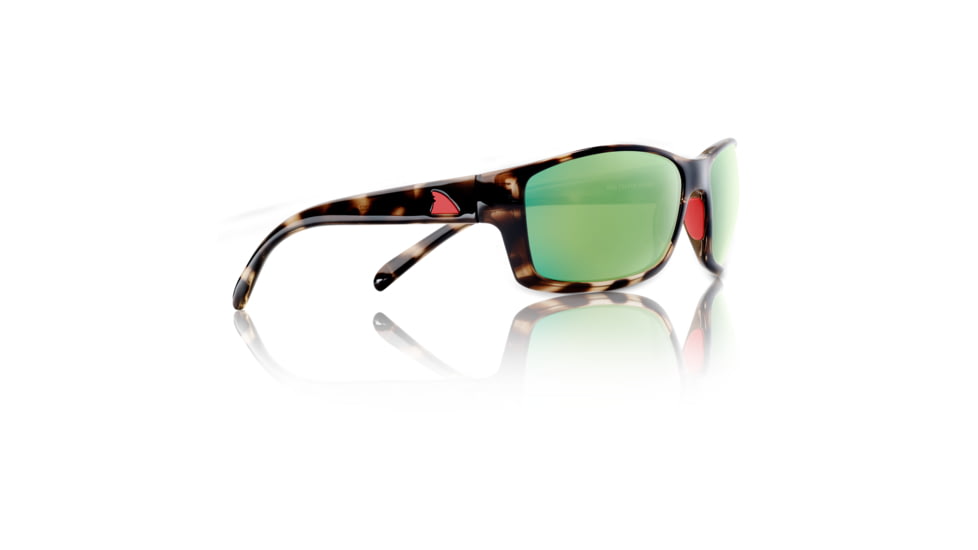 Redfin Polarized Dock Tortoise Sunglasses, Dock Tortoise Frame, Seagrass Polarized Lens, One Size, 1202