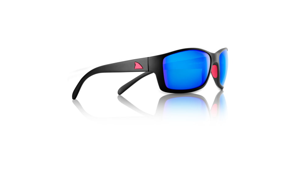 Redfin Polarized Dock Tortoise Sunglasses, MBlack Frame, Coastal Blue Polarized Lens, One Size, 1201