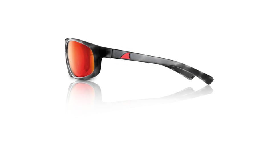 Redfin Polarized Jekyll Sunglasses, Black Tortoise Frame, Hull Red Polarized Lens, One Size, 1609