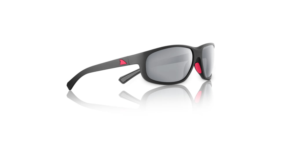 Redfin Polarized Jekyll Sunglasses, MBlack Frame, Dark Shad Mirror Polarized Lens, One Size, 1602