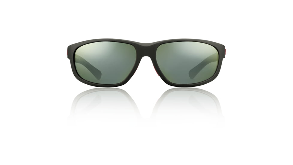 Redfin Polarized Jekyll Sunglasses, MBlack Frame, Shallow Mirror Polarized Lens, One Size, 1603