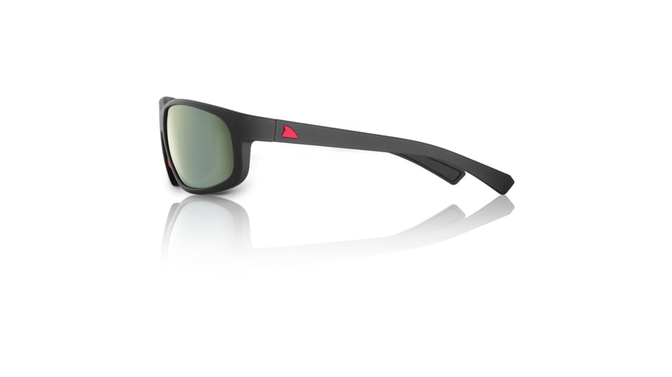Redfin Polarized Jekyll Sunglasses, MBlack Frame, Shallow Mirror Polarized Lens, One Size, 1603
