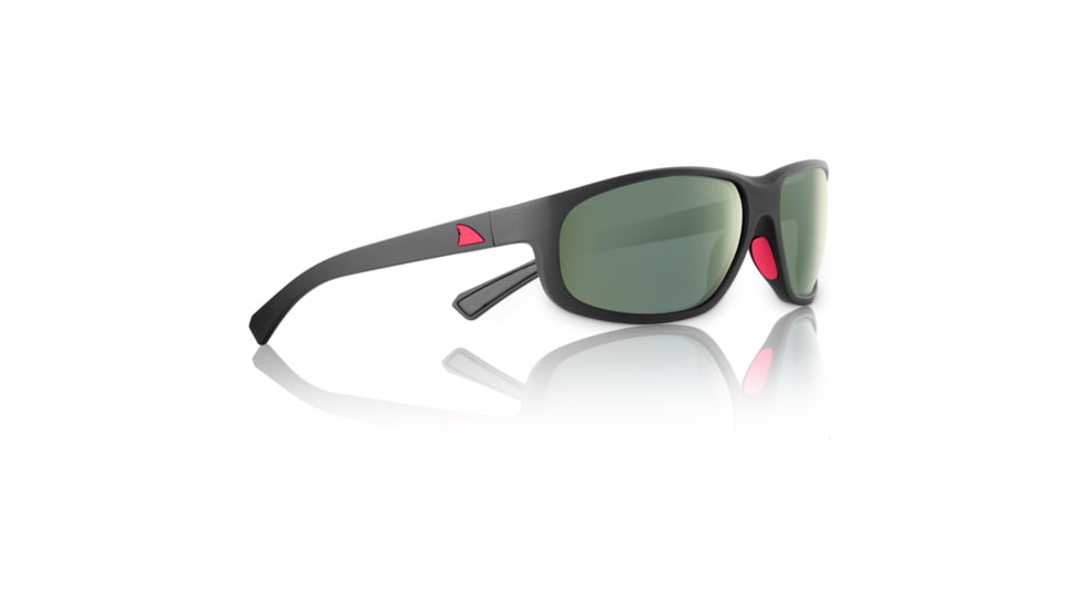 Redfin Polarized Jekyll Sunglasses, MBlack Frame, Shallow Mirror Polarized Lens, One Size, 1603