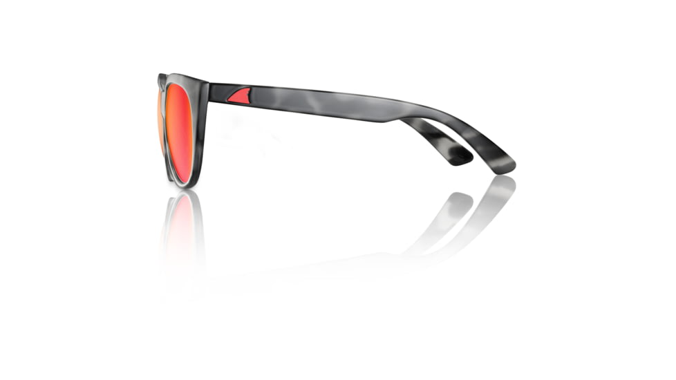 Redfin Polarized Key Largo Sunglasses, Black Tortoise Frame, Hull Red Polarized Lens, One Size, 2104