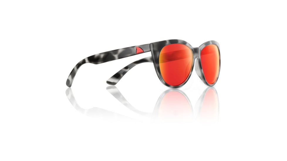 Redfin Polarized Key Largo Sunglasses, Black Tortoise Frame, Hull Red Polarized Lens, One Size, 2104