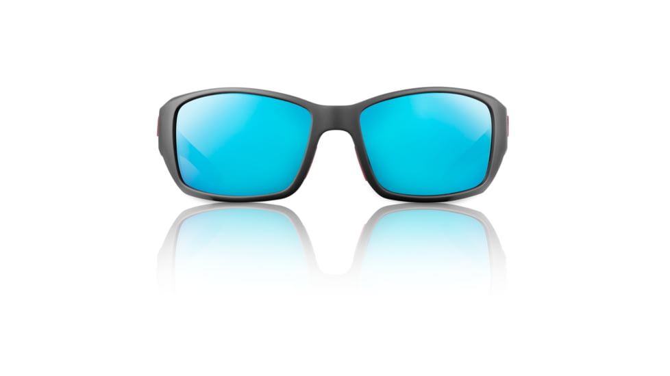 Redfin Polarized Wassaw Sunglasses, MBlack Frame, Gulf Blue Polarized Lens, One Size, 1301