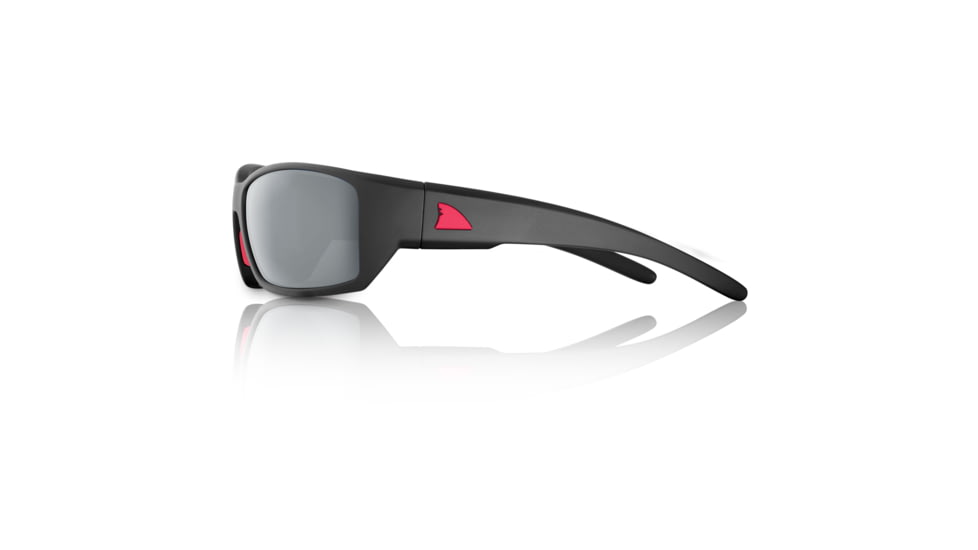 Redfin Polarized Wassaw Sunglasses, MBlack Frame, Shad Mirror Polarized Lens, One Size, 1304