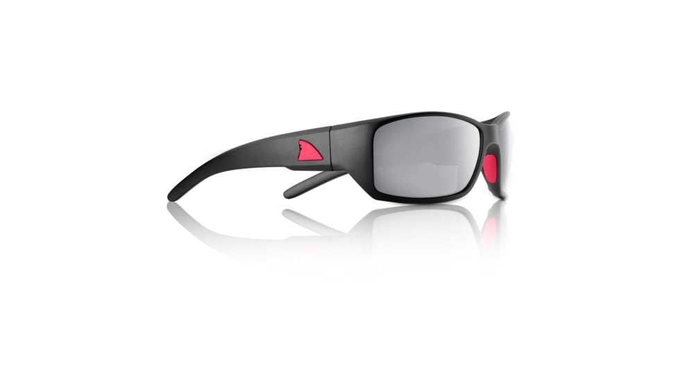 Redfin Polarized Wassaw Sunglasses, MBlack Frame, Shad Mirror Polarized Lens, One Size, 1304