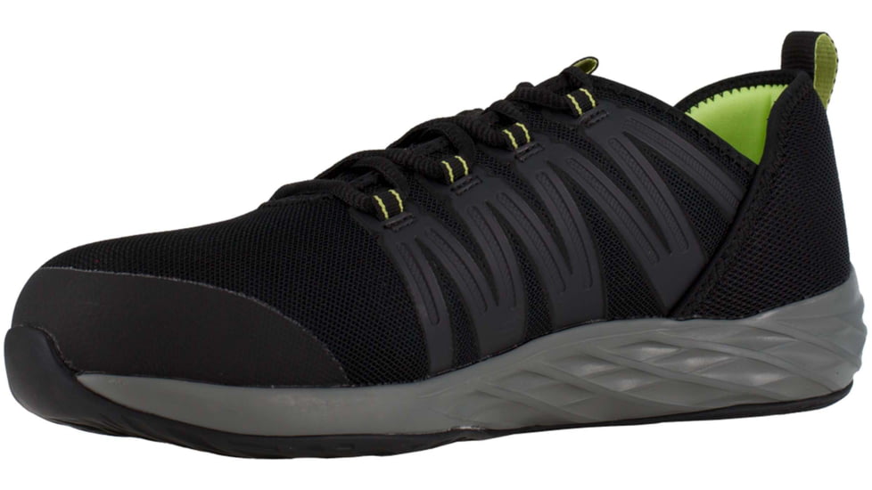 Reebok Astroride Work Athletic Oxford - Mens, Black/Neon Green, 10.5, Medium, 690774463493