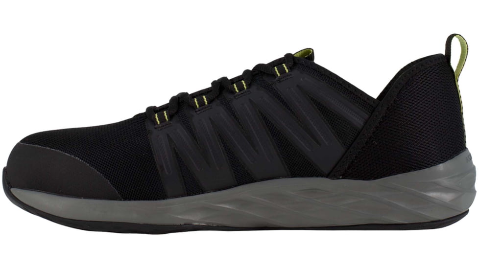 Reebok Astroride Work Athletic Oxford - Mens, Black/Neon Green, 10.5, Medium, 690774463493