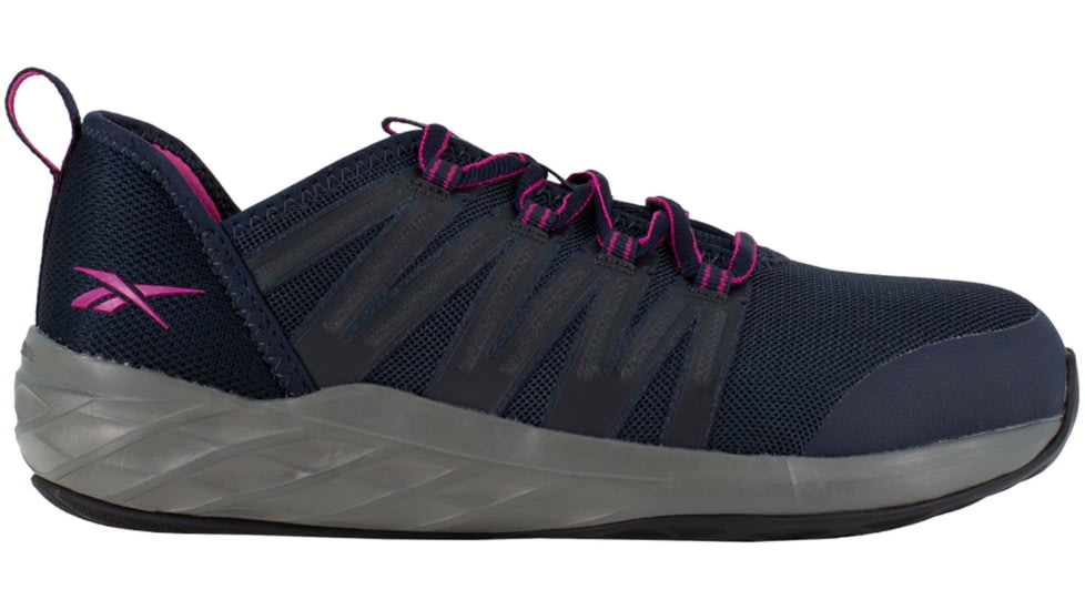 Reebok Astroride Work Athletic Oxford - Womens, Dark Navy/Purple, 7.5, Medium, 690774463783