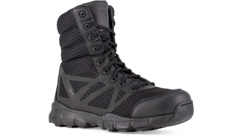 Reebok Mens Dauntless Ultra-Light Seamless 5in Athletic Hiker Boots w/ Side-Zip, Black, 6.5, RB8720-BLACK-6.5-MENS-W
