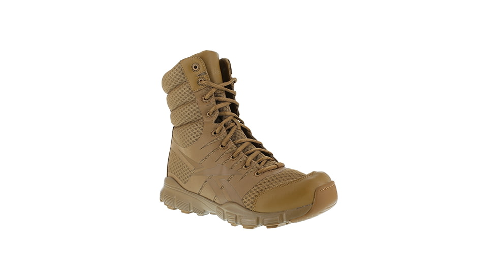 Reebok Mens Dauntless Ultra-Light Seamless 5in Athletic Hiker Boots w/ Side-Zip, Coyote, 6.5 RB8721-COYOTE-6.5-MENS-W
