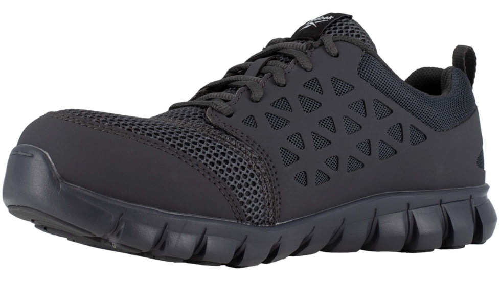 Reebok Sublite Cushion Work Shoe Toe Athletic Oxford - Mens, Grey, 15, Medium, 690774454149