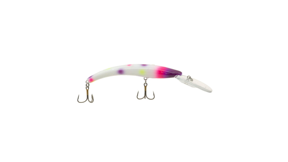 Reef Runner Deep Diver 800 Rattling Minnow, 28ft Diving Depth 6 3/16in, 5/8oz, Floating, Barbie, 80054