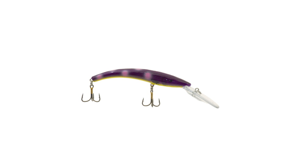 Reef Runner Deep Diver 800 Rattling Minnow, 28ft Diving Depth 6 3/16in, 5/8oz, Floating, Blueberry Muffin, 80048