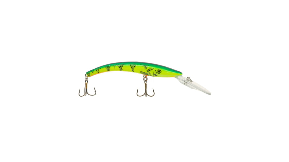 Reef Runner Deep Diver 800 Rattling Minnow, 28ft Diving Depth 6 3/16in, 5/8oz, Floating, Firetiger, 80021