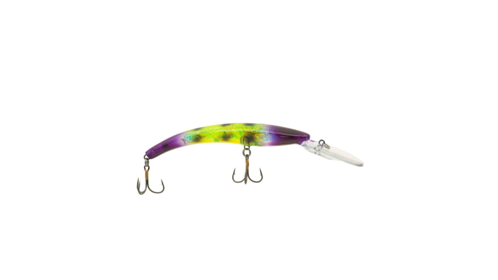 Reef Runner Deep Diver 800 Rattling Minnow, 28ft Diving Depth 6 3/16in, 5/8oz, Floating, Grape Ape, 800185