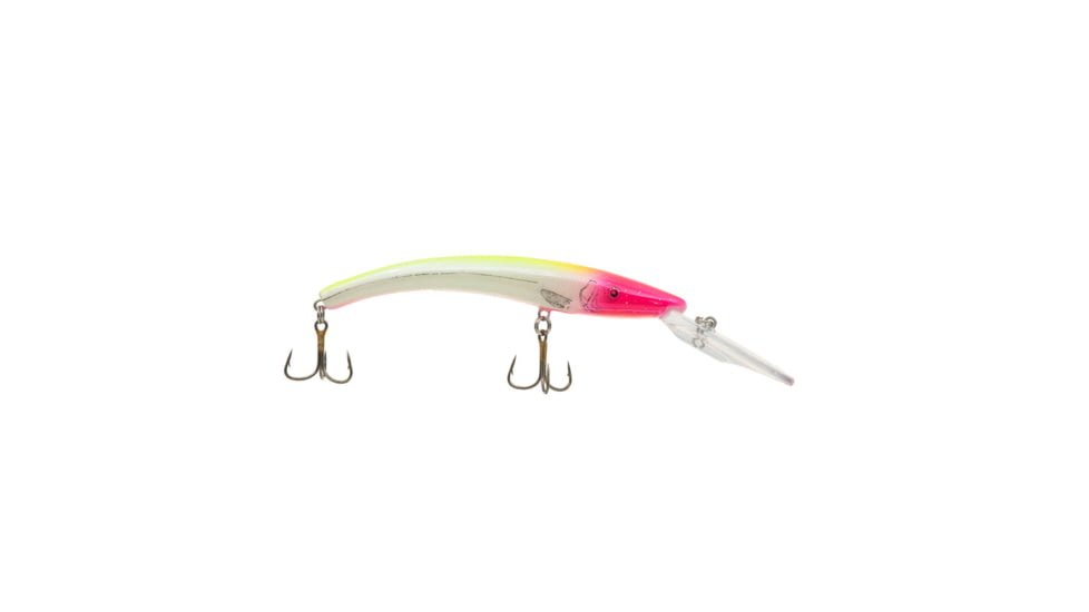 Reef Runner Deep Diver 800 Rattling Minnow, 28ft Diving Depth 6 3/16in, 5/8oz, Floating, Pink Lemonade, 80011