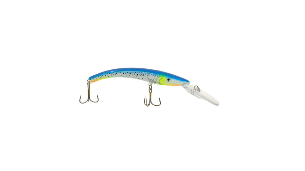 Reef Runner Deep Diver 800 Rattling Minnow, 28ft Diving Depth 6 3/16in, 5/8oz, Floating, Wild Thing, Huckleberry, 80077