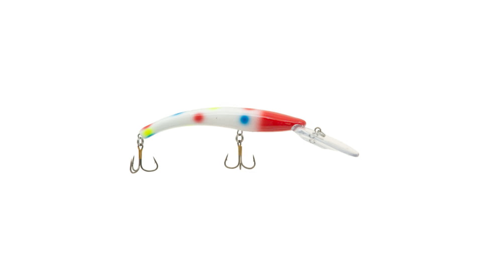 Reef Runner Deep Diver 800 Rattling Minnow, 28ft Diving Depth 6 3/16in, 5/8oz, Floating, Wonderbread Red, 80094