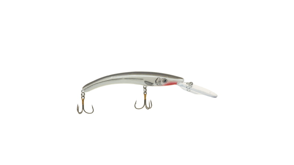 Reef Runner Deep Little Ripper 600 Minnow, 21ft Diving Depth, 4-9/16in, 1/4oz, Grey Ghost, 60098