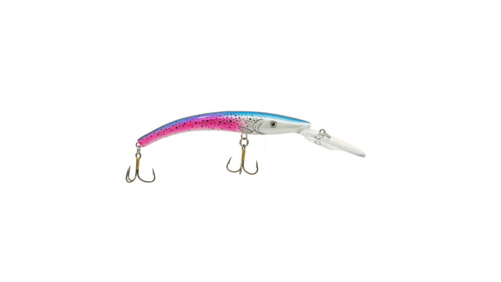 Reef Runner Deep Little Ripper 600 Minnow, 21ft Diving Depth, 4-9/16in, 1/4oz, Rainbow Trout, 60036