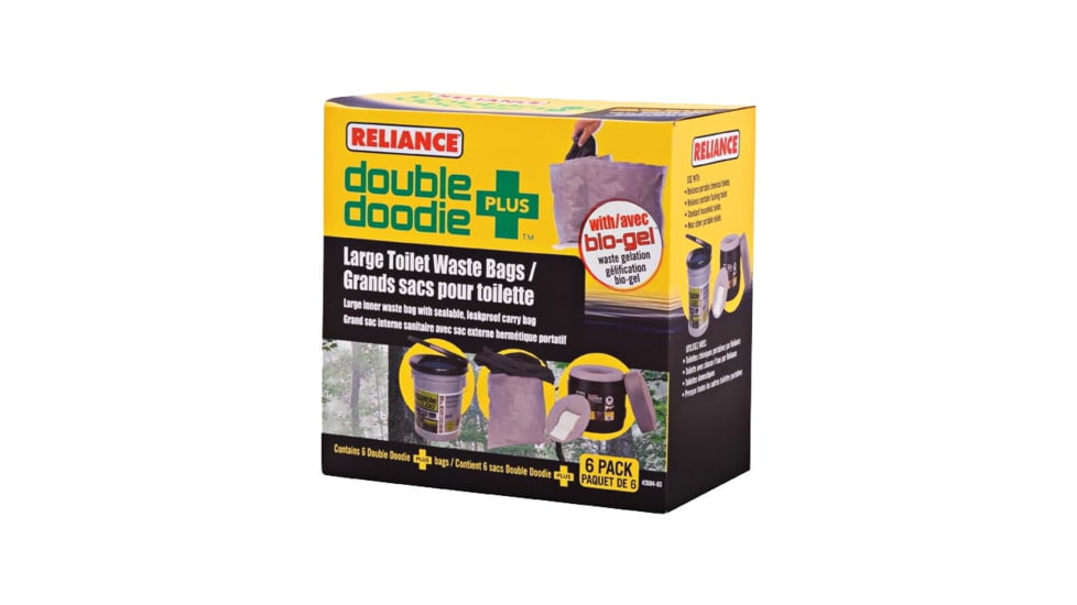 Reliance Double Doodie Plus Waste Bags, 6 pk, 341105