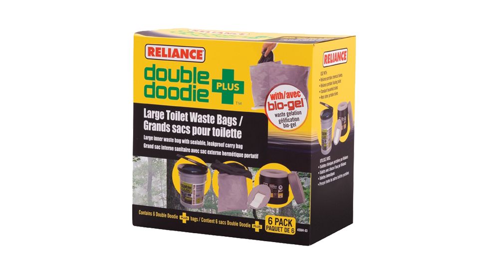 Reliance Double Doodie Plus Waste Bags, 6 pk, 341105