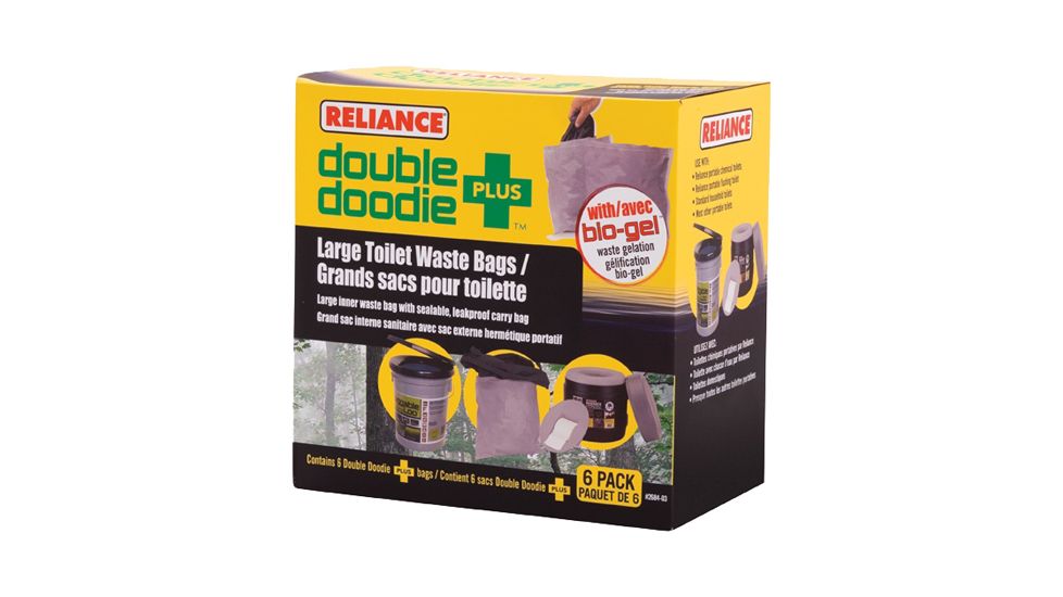 Reliance Double Doodie Plus Waste Bags, 6 pk, 341105