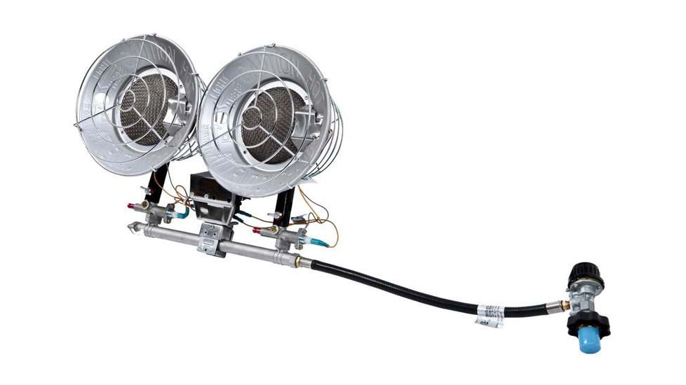 Remington Double Head Tank Top Heater, 32,000 BTU, Metallic, Medium, REM-32-TTC-O