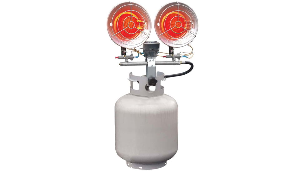 Remington Heater Double Head Tank Top Heater, 32,000 BTU, Metallic, REM-32-TTC-O