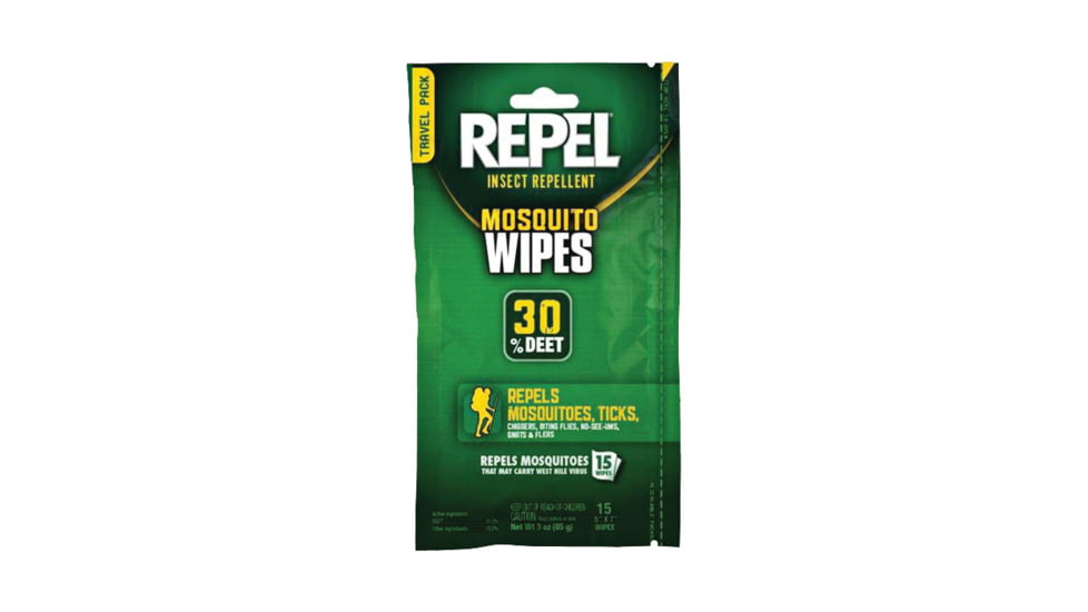 Repel Mosquito 30% Deet Wipes, 94100