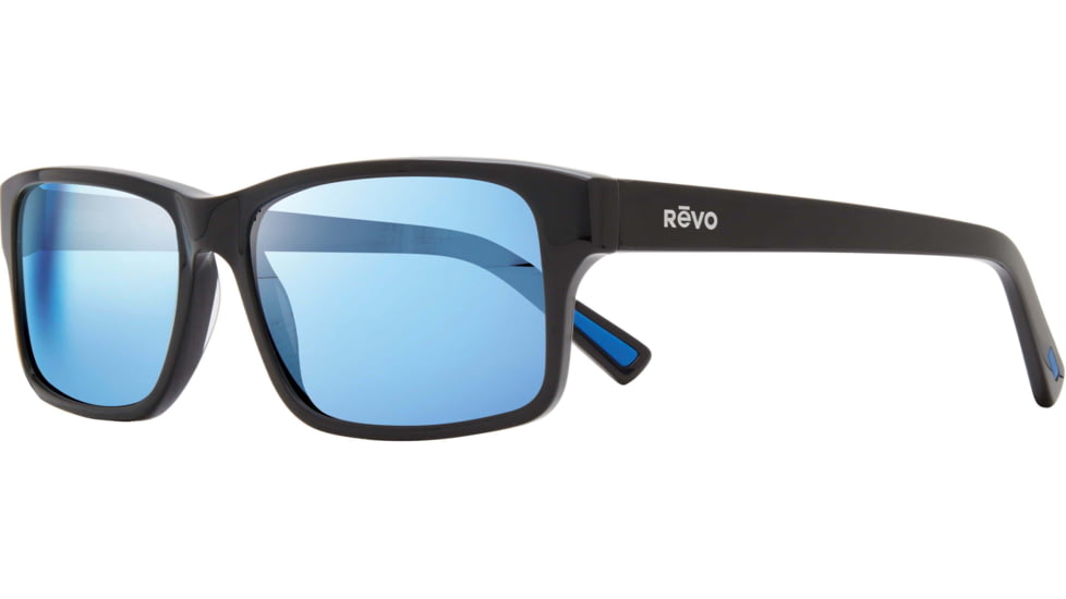 Revo Finley Eco-Friendly Sunglasses, Black/Blue Water, Medium, RE 1112 01 BL