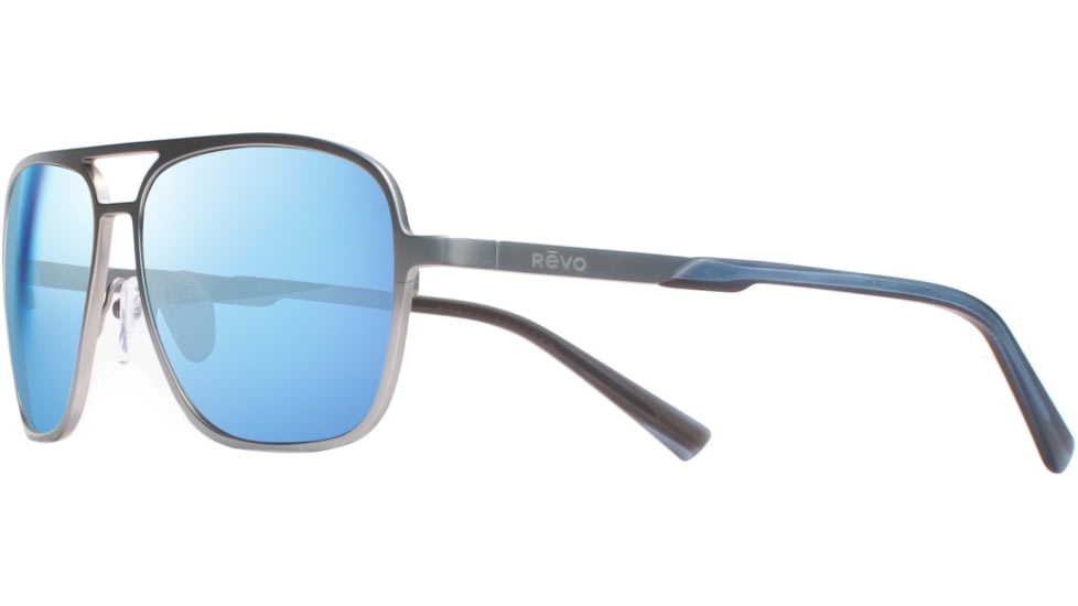 Revo Horizon Sunglasses, Satin Chrome -Blue Water Photochromic, Medium, RE 1193 03 BLP