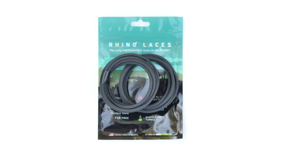 Rhino Laces Unbreakable Shoelaces-Black-X-Large