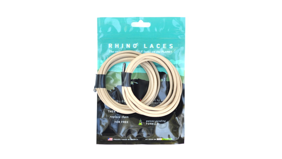 Rhino Laces Unbreakable Shoelaces-Coyote Tan-Large