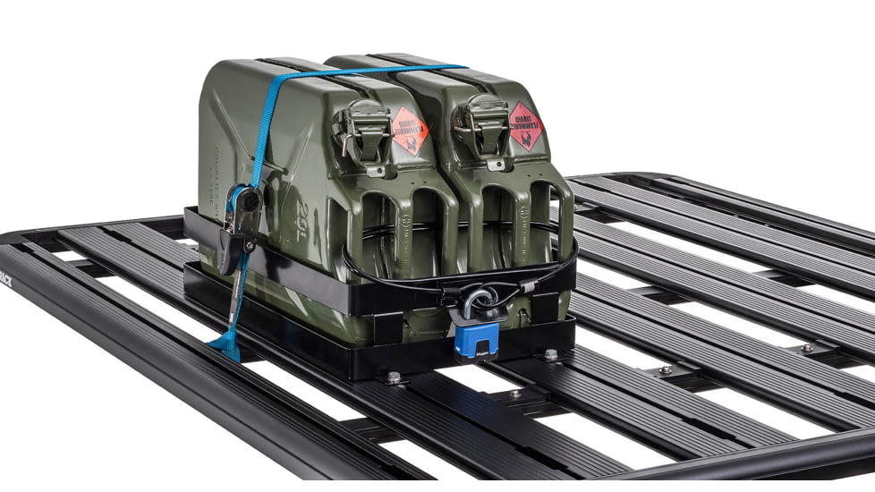 Rhino Rack Double Horizontal Jerry Can Holder, Steel, 43152