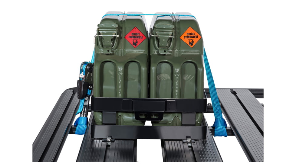 Rhino Rack Double Horizontal Jerry Can Holder, Steel, 43152