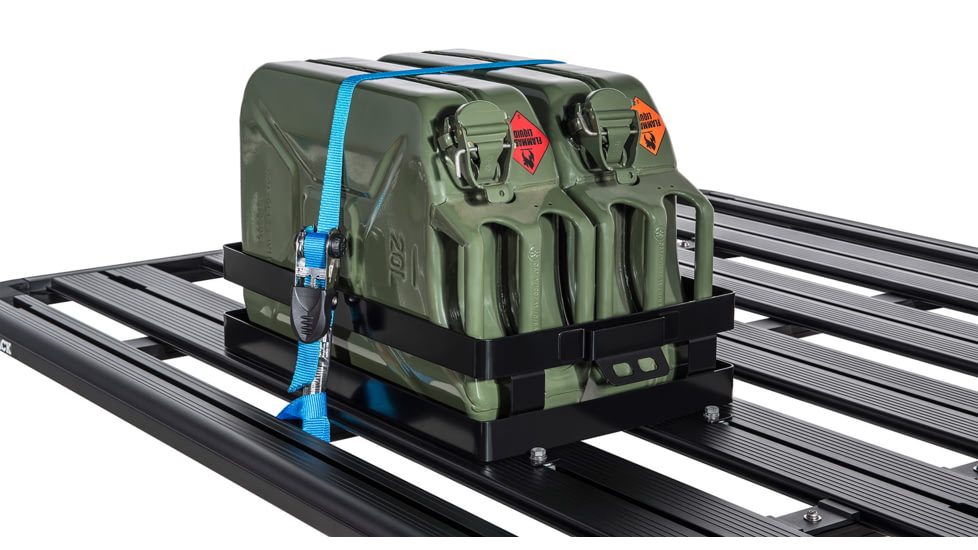 Rhino Rack Double Horizontal Jerry Can Holder, Steel, 43152