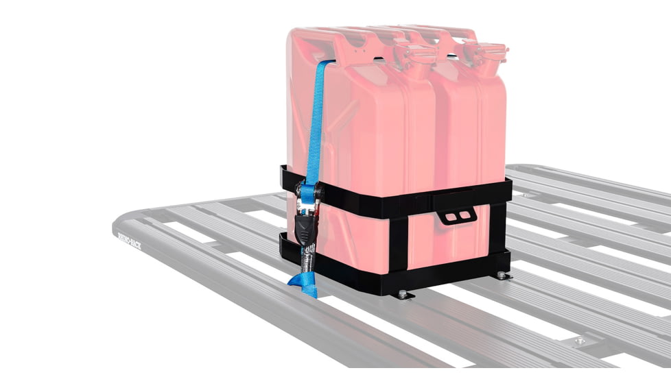 Rhino Rack Double Vertical Jerry Can Holder, Steel, 43151
