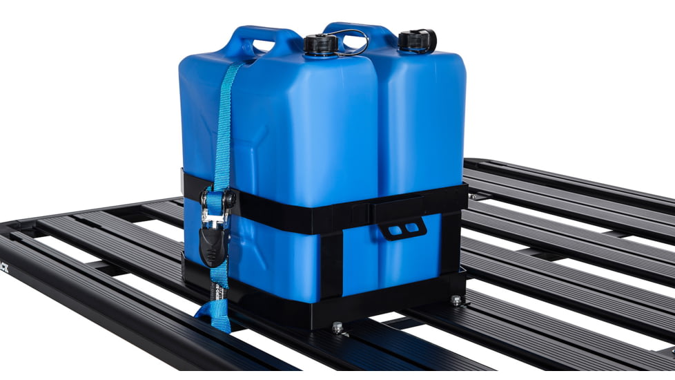 Rhino Rack Double Vertical Jerry Can Holder, Steel, 43151