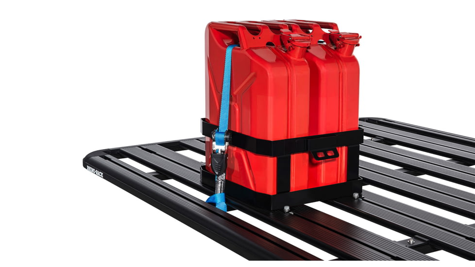 Rhino Rack Double Vertical Jerry Can Holder, Steel, 43151